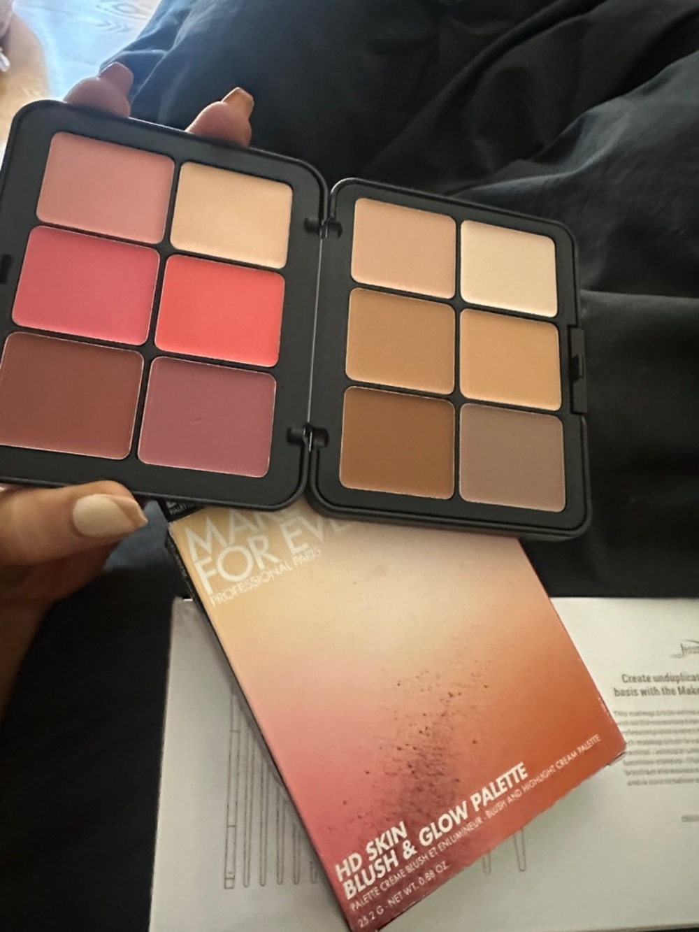 Makeup Forever HD Blush & Glow Palette — Pink, Coral, Cream & Brown Tones
